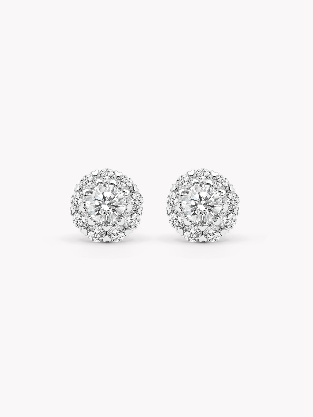 Heart Halo Studs