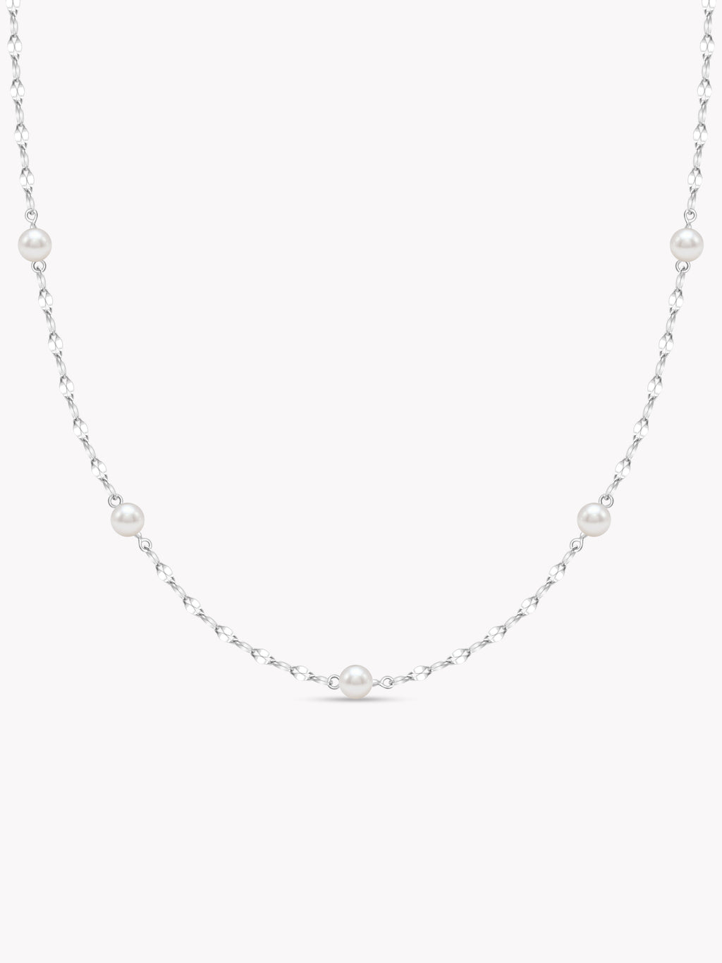 Pearl Lip Chain Necklace