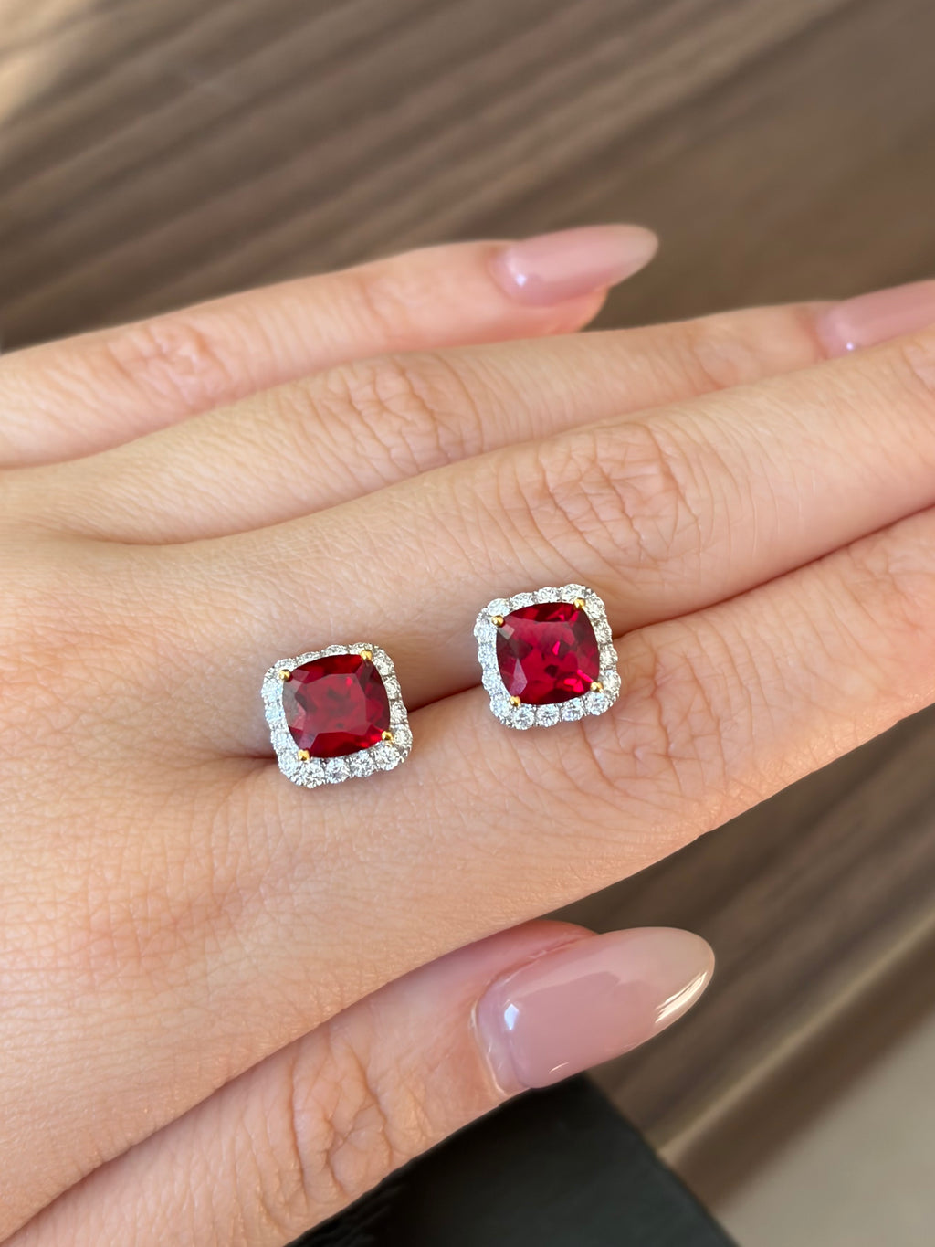 Love Letter Ruby Stud Earrings