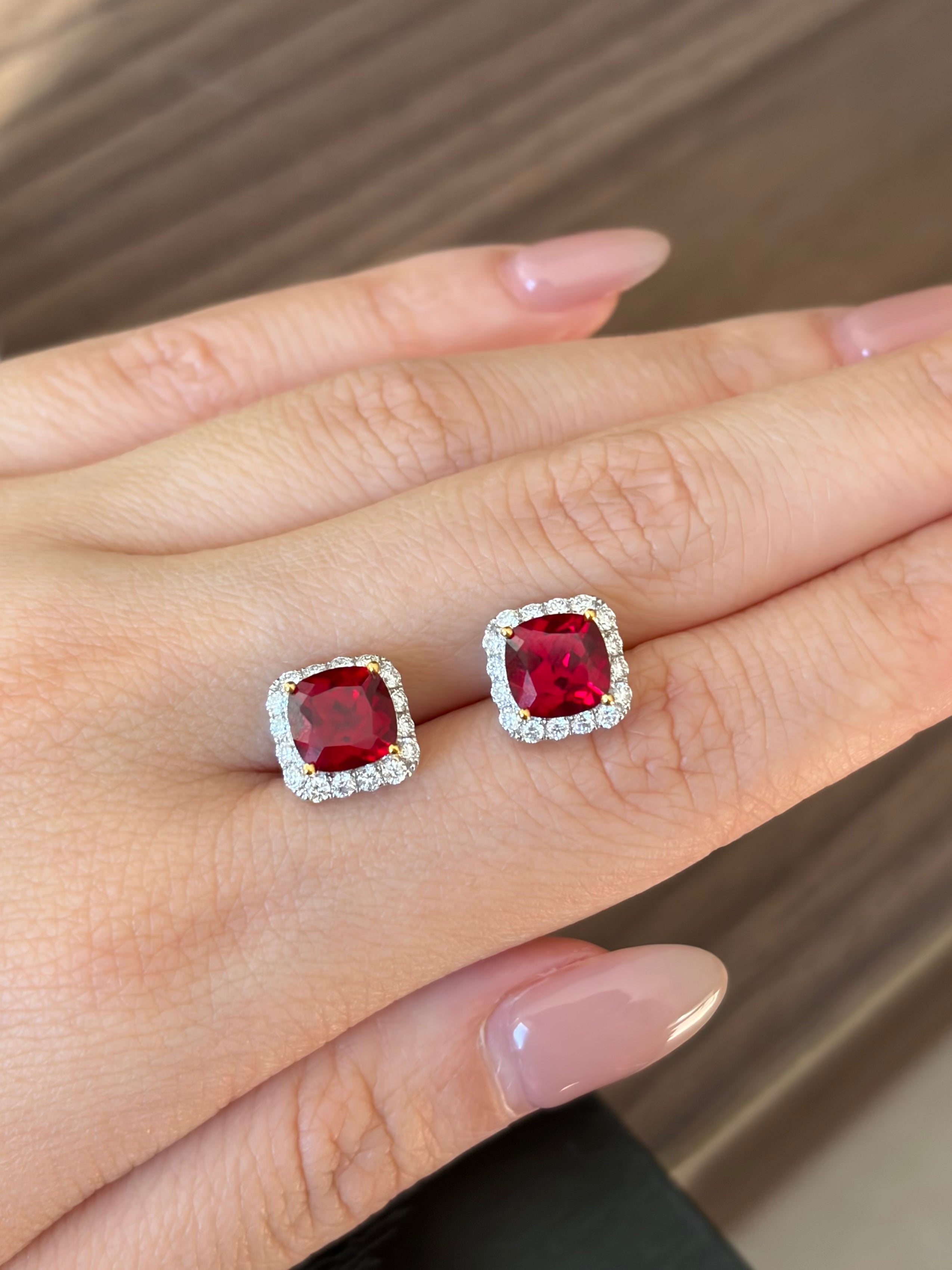Love Letter Ruby Stud Earrings