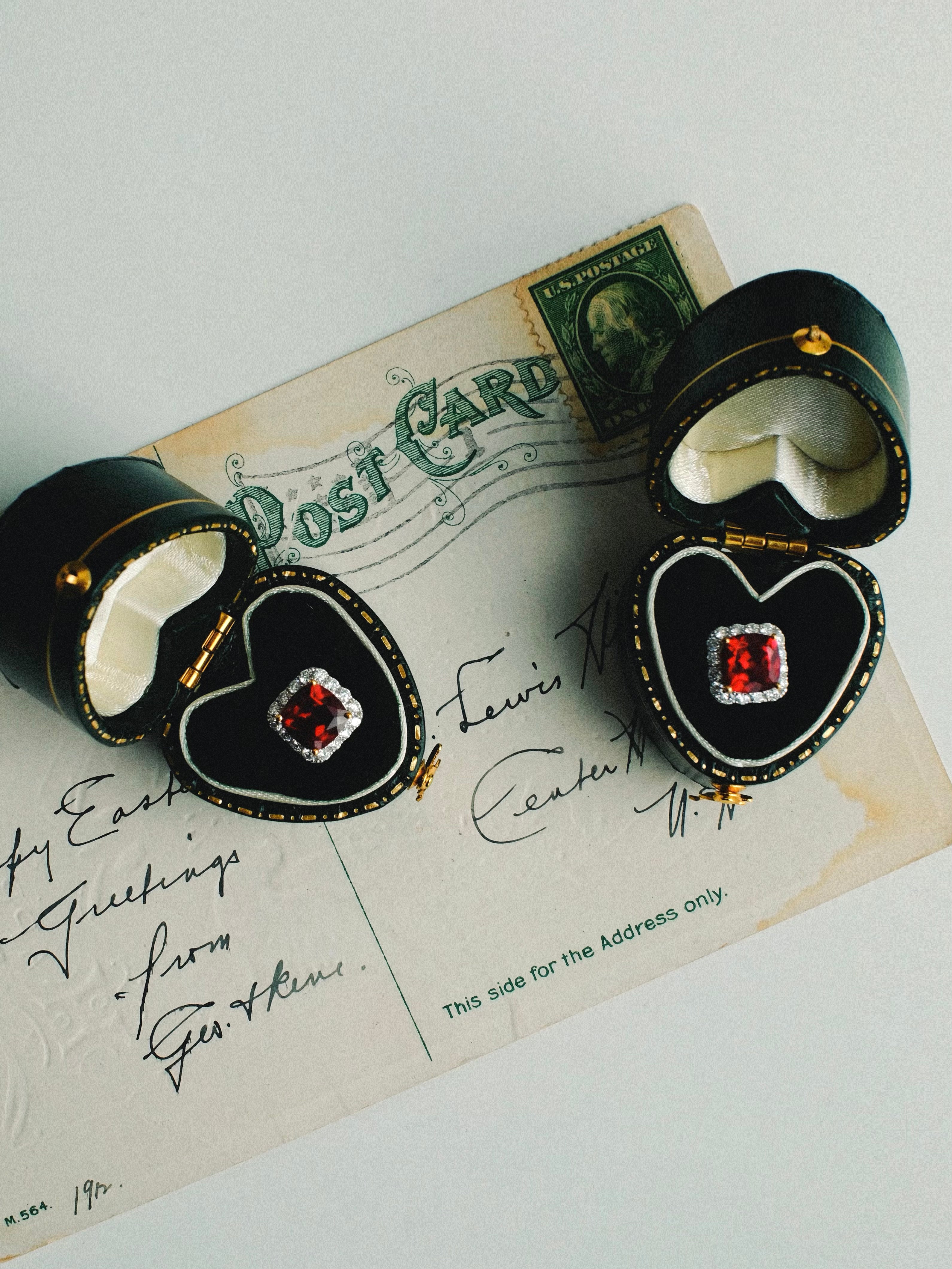 Love Letter Ruby Stud Earrings