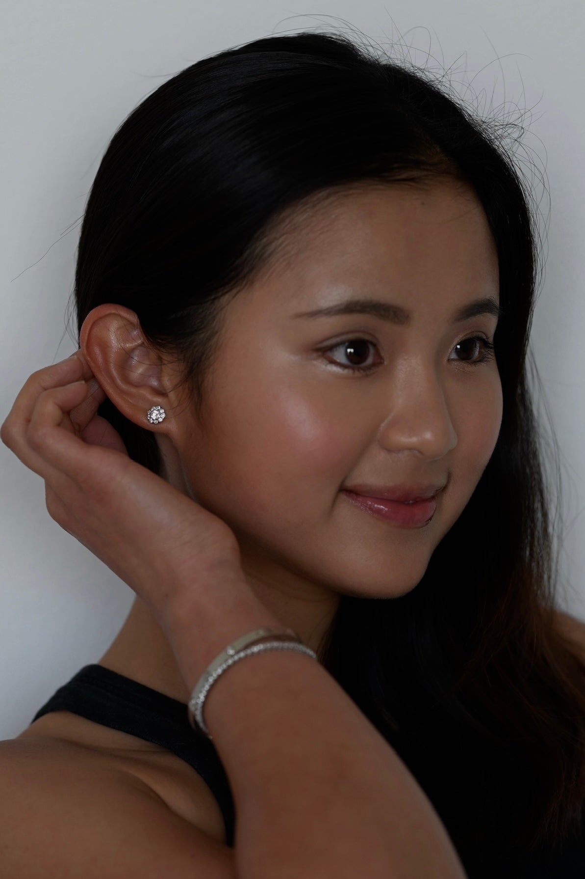 Heart Halo Studs