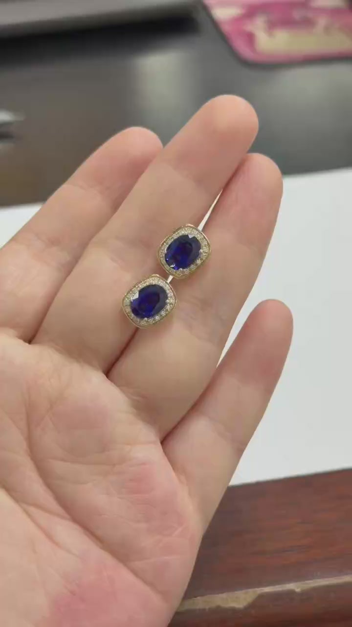 Custom Order - Marquise Set & Sapphire Studs